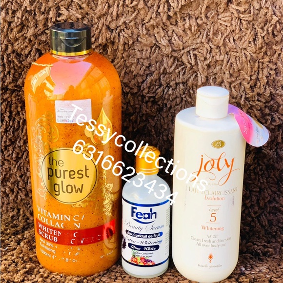 Purest glow shower gel, joly lotion and serum 3 in 1 set